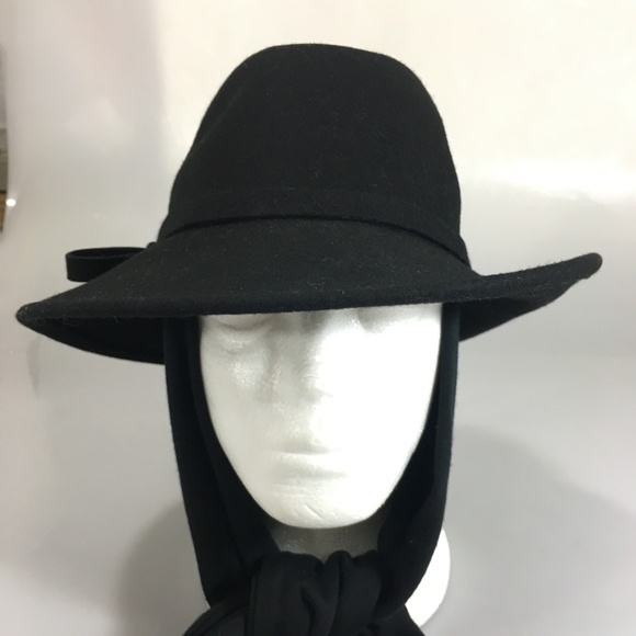 Betmar Womens Sm Black Wool Felt Hat 